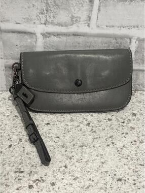 Coach 1941 Glovetanned Leather Gray Wristlet
